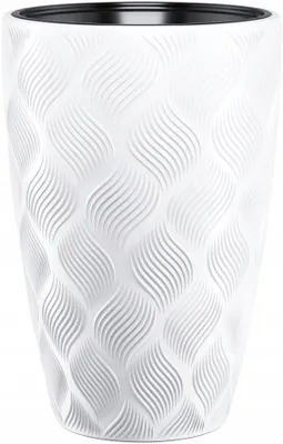 Produktbild von Flow Slim 30 Runder Blumentopf | Weiß