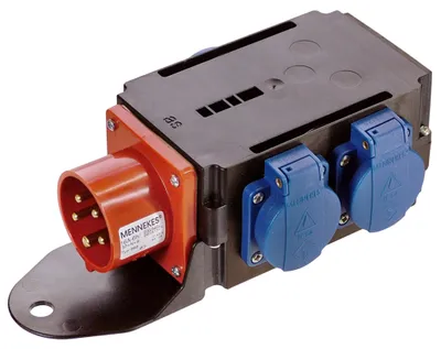 Produktbild von as Schwabe CEE-Adapter MIXO SAAR 1xCEE-Stecker 400V, 16 A, 5-polig - 60524