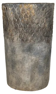 Image de Clayre & Eef Pot de fleurs Ø 24x39 cm Gris Pierre