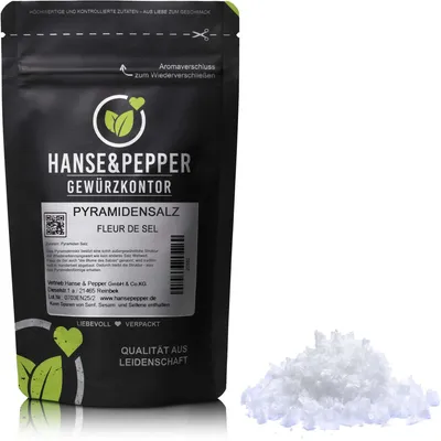 Produktbild von 500g Pyramidensalz Fleur de Sel Pyramiden Salz Pyramidenflocken Fingersalz