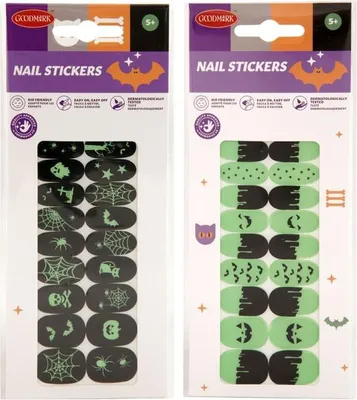 Produktbild von Fingernagelsticker - Halloween - Nachtleuchtend - 1 Stück