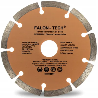 Produktbild von Falon-Tech Diamanttrennscheibe 125 mm Segment für Baumaterialien