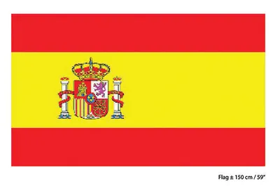 Produktbild von Flagge Spanien ca. 150 x 90 cm rot gelb