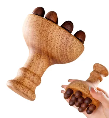 Produktbild von Holzmassagegerät für Entspannung und Pflege