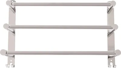 Produktbild von Handtuchhalter, 3-stufiges Design, Edelstahlkonstruktion, Silber