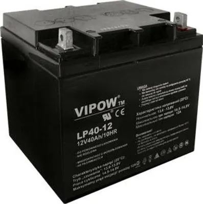 Produktbild von Bleibatterie 12V 40Ah VIPOW BAT0222