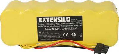 Produktbild von EXTENSILO Akku kompatibel mit Ariete Briciola 2712, 2711, 2717 Staubsauger (3300 mAh, 14,4 V, NiMH)