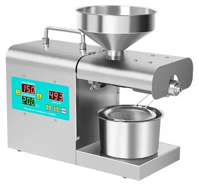 Produktbild von Leinsamen Ölpresse Maschine - RG312 Ölpressmaschine - Intelligente digitale Temperaturregelung - Edelstahl - 220V EU-Stecker