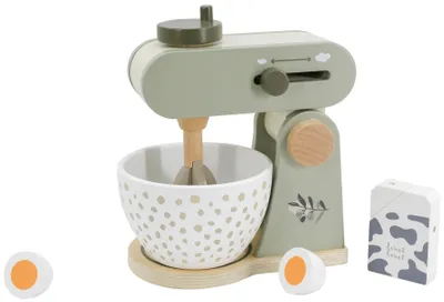 Immagine prodotto di Label, giocattolo in legno, robot da cucina, color verde oliva - gioco di ruolo educativo