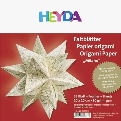 Produktbild von Heyda 204875531 Faltblätter Milano 20x20cm ch.go