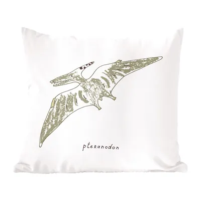 Produktbild von MuchoWow® Zierkissen Sofakissen Wohnzimmer Dekokissen 40x40 cm Kinderzimmer - Pteranodon - Dinosaurier - Jungen - Mädchen - Kinder - Kinder - Foto Kissen - Schlafzimmer Dekoration