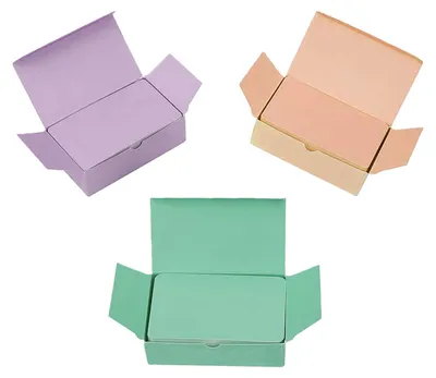 300 Blanko-Notizkarten, 3 Farben, 8,9 x 5,5 cm, Papier
