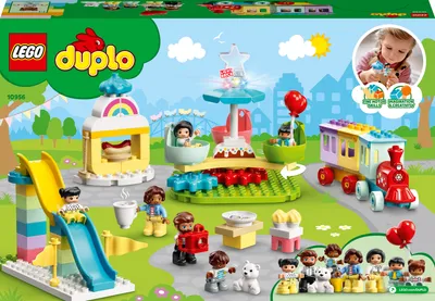 Zdjęcie produktu dla LEGO DUPLO Park rozrywki, Zestaw do budowania, 2 lat(a), Plastik, 95 szt., 2,17 kg