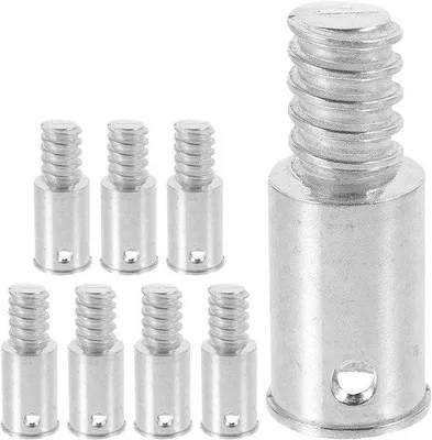 Produktbild von Famanu Schraubendrahtadapter - Universelle Schraubendrehverbindung - 8 Stück - Silber