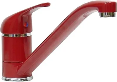 Produktbild von Einhebel Küchenarmatur Spültischarmatur Spüle Armatur Wasserhahn Rot Niederdruck