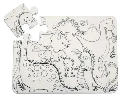 Produktbild von Puzzle „Lustige Dinosaurier“ von STRIGO