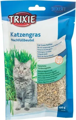 Zdjęcie produktu dla Trixie Trawa dla kota w woreczku 100g [4236]