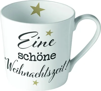 Produktbild von Weihnachten - Becher - Mug 0.3 L - Fine Bone China - Format: Ø 9 cm x