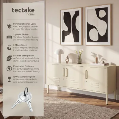 Produktbild von tectake® Sideboard Baker Kippschutz, höhenverstellbare Füße
