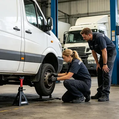 Productafbeelding van In hoogte verstelbare steunbok voor voertuigen, 3 ton/6 ton