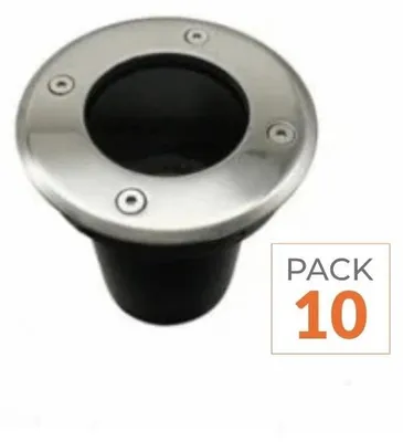 Produktbild von 10er-Pack – LED-Einbaustrahler für den Außenbereich mit GU10-Fassung