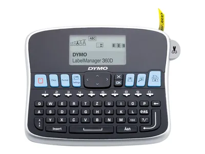 Immagine prodotto di DYMO 360D LabelManager, 180 x 180 DPI, stampa a contatto, 12 mm/sec, display LCD, 9 etichette, 197 mm