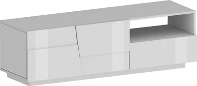 Produktbild von TV-Board >Bitonto< in Weiß Hochglanz - 150x46x44cm (BxHxT)