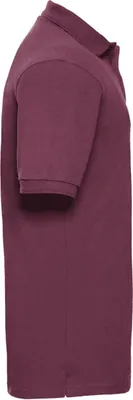 Produktbild von Russell Herren Ripp Polo-Shirt, Kurzarm BC572 (M) (Burgunder)