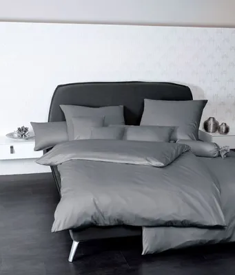 Zdjęcie produktu dla Janine Mako-Satin Poszewka na poduszkę Kiss. 40x80 1 sztuka Kolory 31001-48-602 grafit