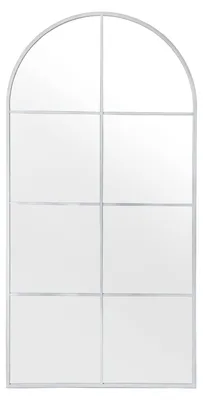 Wandspiegel, Metallrahmen, weiß, 80x3x160 cm, Innenmaß 77x157 cm
