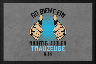 Produktbild von So Sieht Ein Cooler Trauzeuge Aus Fußmatte Trauzeuge Hochzeit JGA Standesamt Geschenk