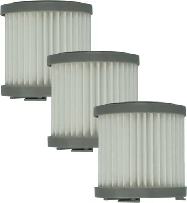 Produktbild von vhbw 3x Staubsaugerfilter kompatibel mit AEG 900277400, 900277398, 900277356, 900277352, 900277348, 900277346 Staubsauger - HEPA-Filter Schwarz Weiß