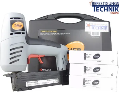 Produktbild von TJEP TF-18/30 E Stiftnagler 12-30mm + Stauchkopstifte 19,25,30mm Nägel Prebena J BR-03