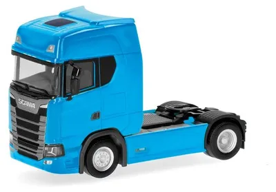 Zdjęcie produktu dla Herpa – ciężarówka Scania CS 20 Topl/Aerop. ciągnik siodłowy, jasnoniebieski 306768b