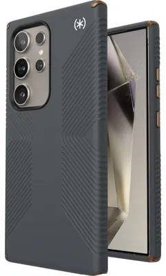 Produktbild von Speck Presidio2 Grip Handyhülle für Samsung Galaxy S24 Ultra Hülle Hardcase Backcover Stoßfest - Charcoal Grey