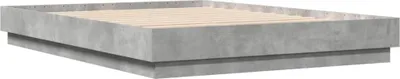 Produktbild von Bettgestell Betongrau 120x200 cm Holzwerkstoff