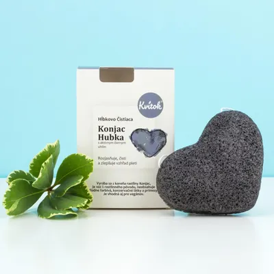 Produktbild von Kvitok Konjac Schwamm mit Aktivkohle 1 Stk.