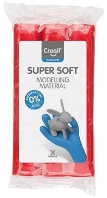 Produktbild von Creall Supersoft Knetblock 500g Rot