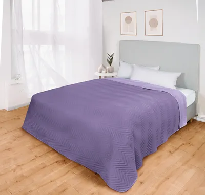 Produktbild von Tagesdecke Steppdecke Bettüberwurf Decke Bettdecke Lila 200x220 cm