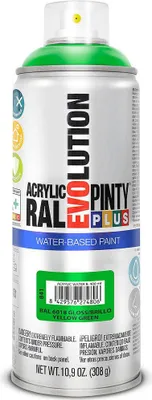 Obrázek produktu pro Barva ve spreji PINTYPLUS EVO vodní báze 400ml RAL6018