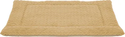 A rectangular pet mat with a textured surface.