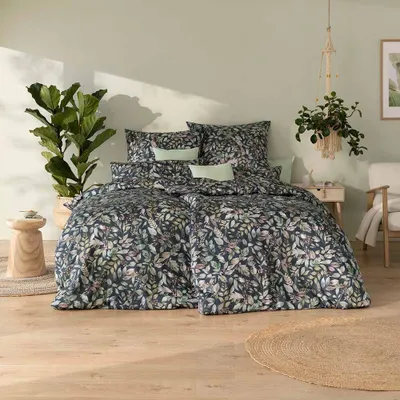 Produktbild von Estella Bettwäsche Nadia 7956 920 Anthrazit Mako Satin 155 cm x 220 cm