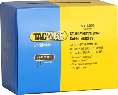 Produktbild von TACWISE Kabelklammer CT-60/14 mm verzinkt 5.000 Stück