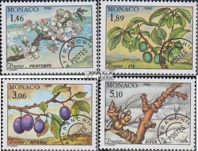 Produktbild von Briefmarken Monaco 1990 Mi 1980-1983 (kompl.Ausg.) postfrisch Die vier Jahreszeiten