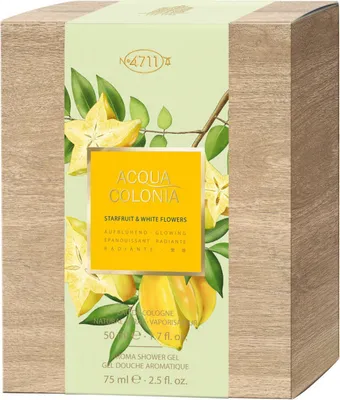 Produktbild von 4711 Acqua Colonia Duschgel Starfruit White Flowers Set – Eau de Cologne 50 ml und Duschgel 75 ml