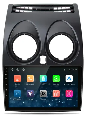 Zdjęcie produktu dla Radio samochodowe 9-calowe do Nissan Qashqai J10 (2006-2013), system Linux, CarPlay, Android Auto, Bluetooth, WiFi, RDS, opcjonalnie kamera, Vi Link