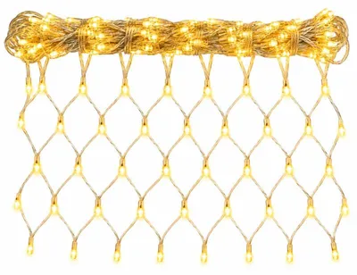 Obrázek produktu pro Verk 26204 Vánoční světelná síť - 100 LED, IP44, 1x2 m, teplá bílá