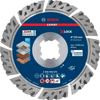 Produktbild von EXPERT Multi Material Diamanttrennscheibe X-LOCK, 125x22,23 mm