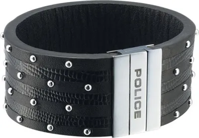 Produktbild von Police Lederarmband PJ21872BLB-01-19 cm schwarz Avenger