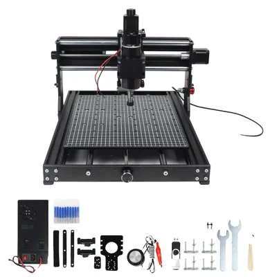 Image de Fraiseuse CNC, moteur de broche 500 W, découpe de haute précision, sansmanuelle-a, 220 V-b, 10 W-a